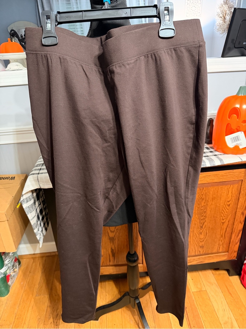 Catherine’s Brown Stretch Knit Bottoms Size 2X 22/24